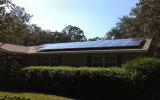 solar power units on residential home