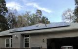 solar panel installation on residential grey roof