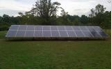 ground mounted solar panels on property