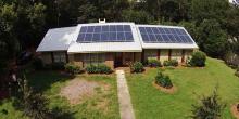 large solar pv installation on home