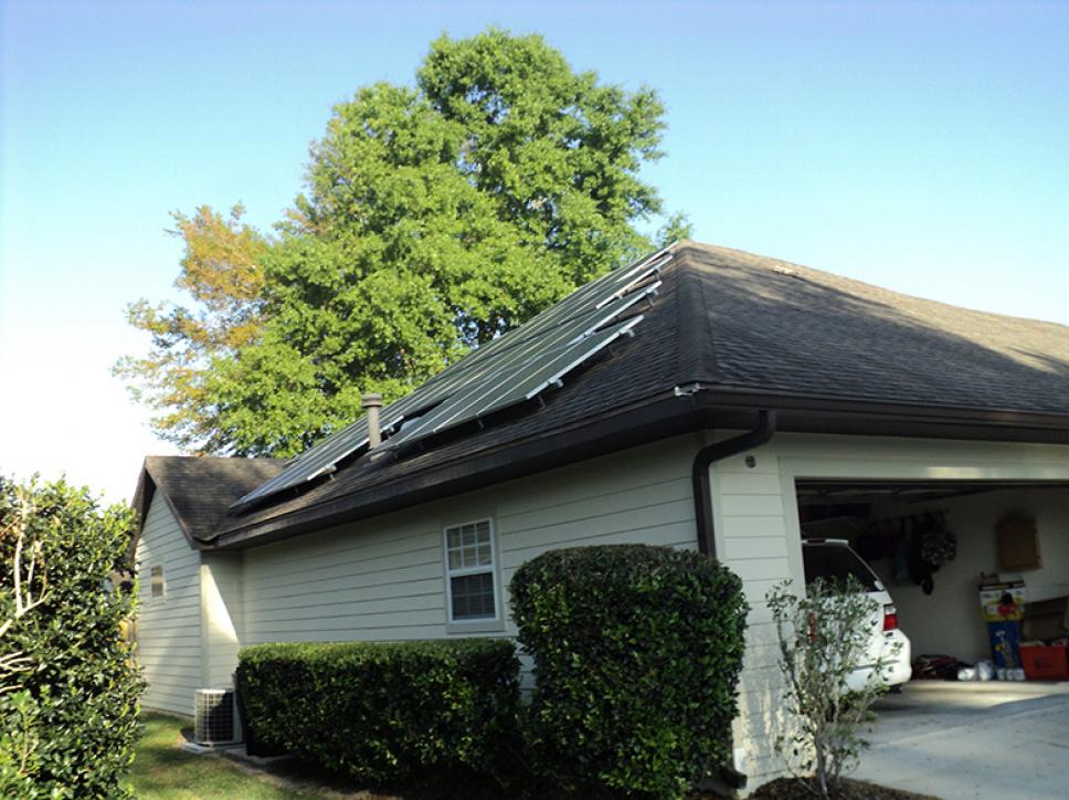 Solar on garage roof