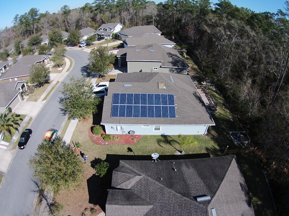 Solar on home Gainesville Florida