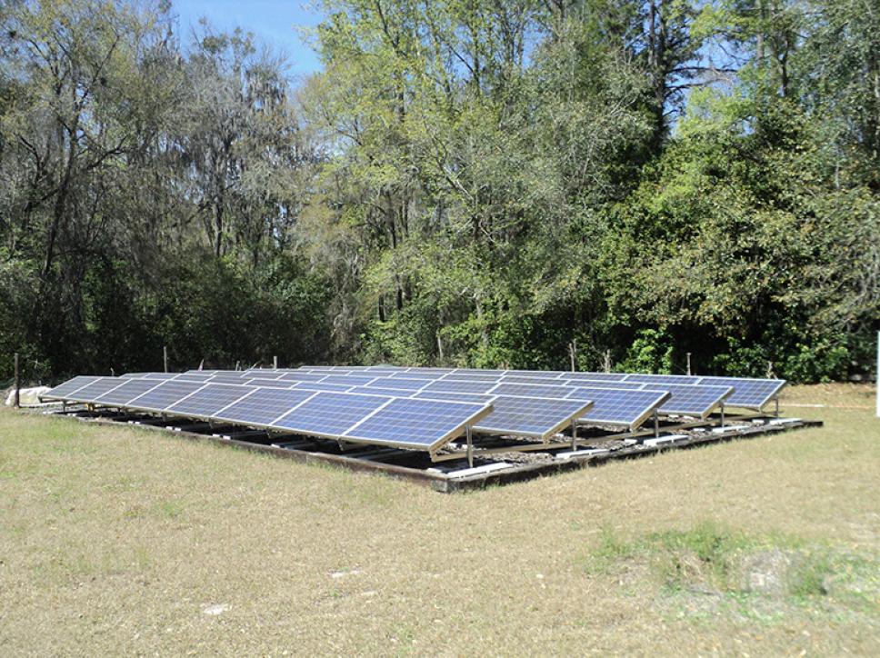 ground mounted Solar in Field